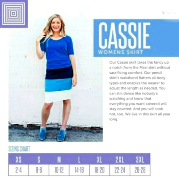 LULAROE CASSIE SKIRT Womens Pencil Skirt Green Size 3XL - Picture 7 of 12